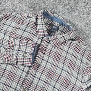 WALLIN Bros Plaid‎ Long Sleeve Button Up Shirt Men's XXL lined inside.